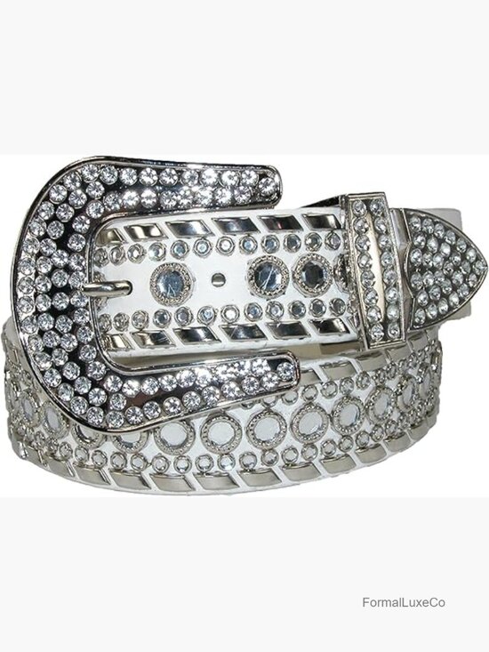 1.5 Inch Western Rhinestone Belt with Buckle main image 6